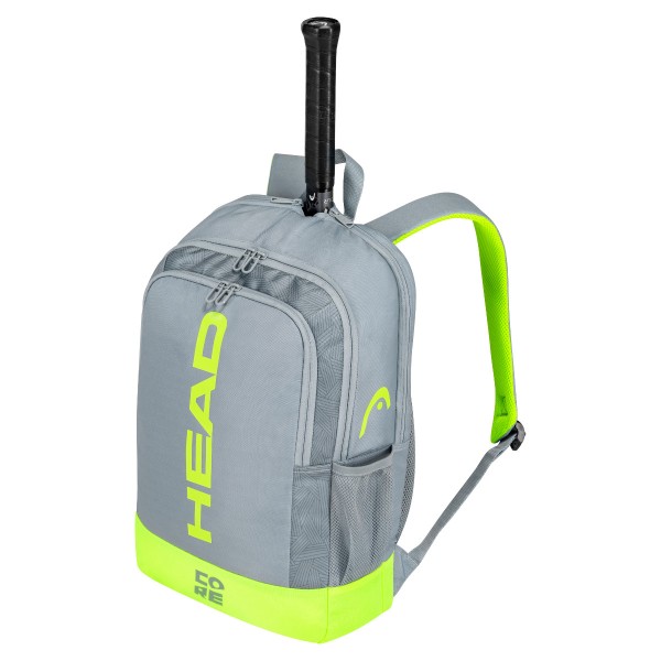 Head Core Backpack grau gelb Tennisrucksack