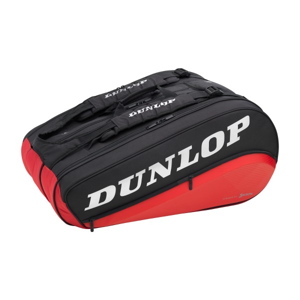 Tennistasche Dunlop Performance 8 Pack schwarz rot