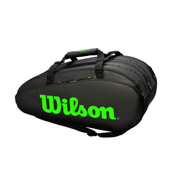 Wilson Tour 3 Comp schwarz lime Tennistasche