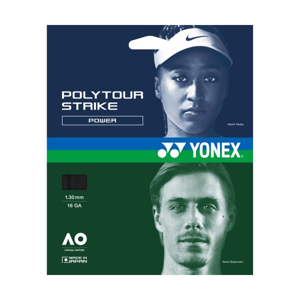 Yonex Poly Tour Strike black Single Set Saitenset