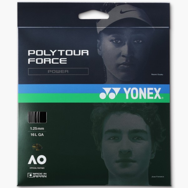 Yonex Poly Tour Force Saitenset schwarz