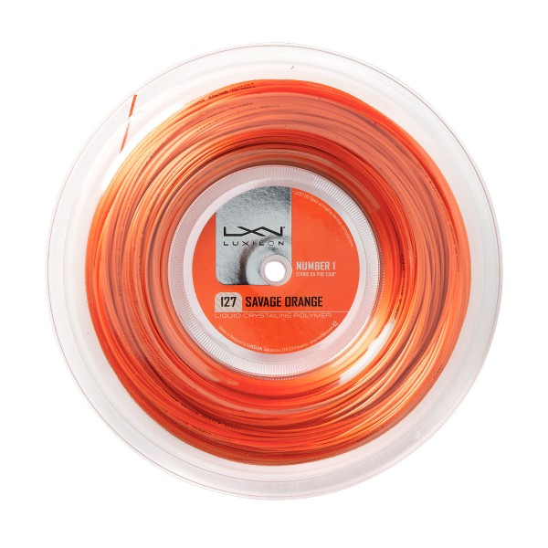 Luxilon Savage Orange 1.27 200m Saitenrolle