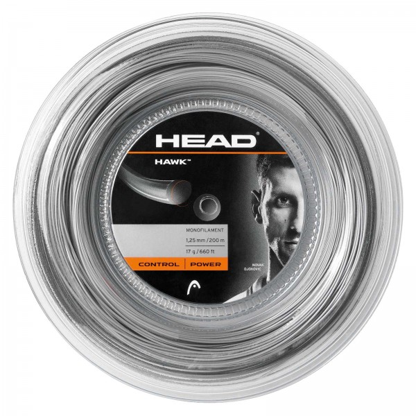 Head Hawk grau 200m Saitenrolle