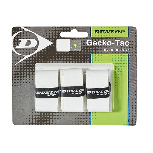 Dunlop Gecko-Tac Overgrip 3er Weiß