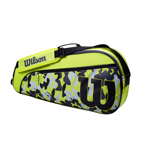 Wilson Junior Racketbag lime Tennistasche