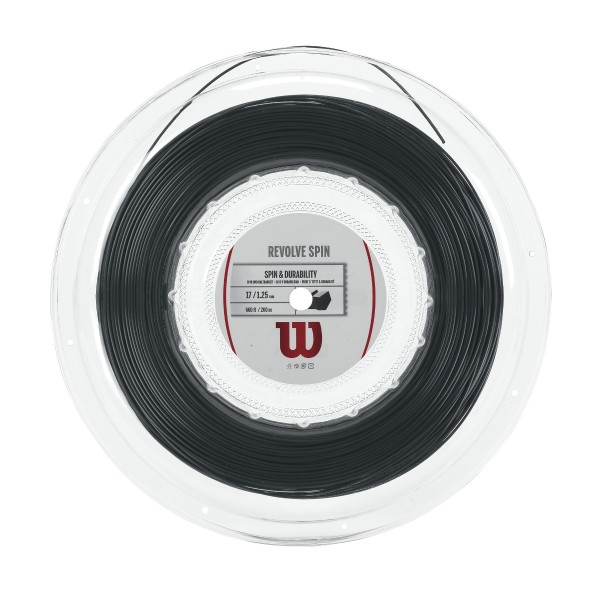 Wilson Revolve Spin Saitenrolle schwarz 200m