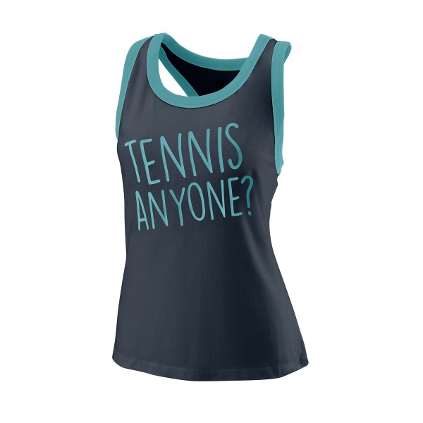 Wilson Anyone Tennis Tank Tennisshirt blau