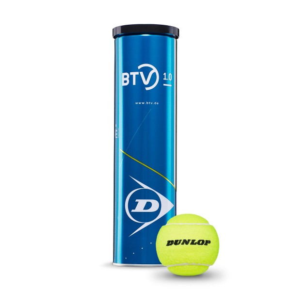 Dunlop BTV 1.0 4er Dose Tennisbälle