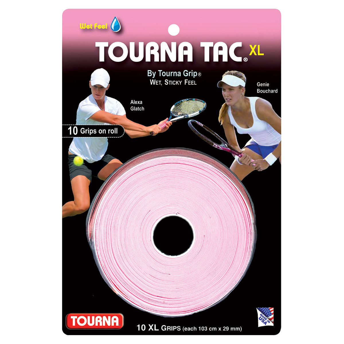 Tourna Tourna Tac Schwarz  Tennisovergrip Griffband 10er Pack NEU 