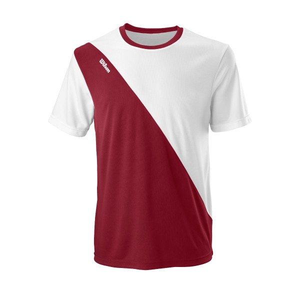 Wilson Team II Crew Tennisshirt Herren bordeaux