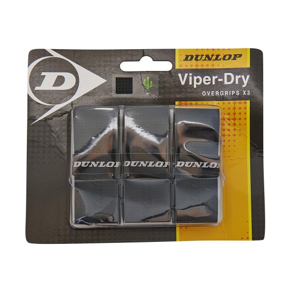 Dunlop Viper-Dry Overgrip schwarz 3er