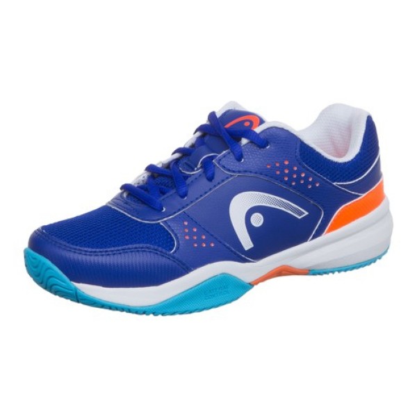 Head Lazer Jr. blau orange Tennisschuh