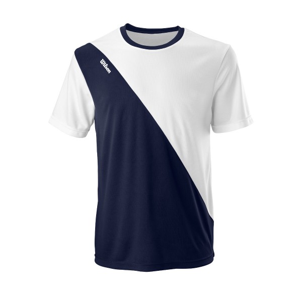 Wilson Team II Crew Herren Tennisshirt blau
