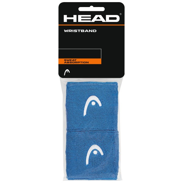 Head Wristband 2,5' Schweißband blau 2er