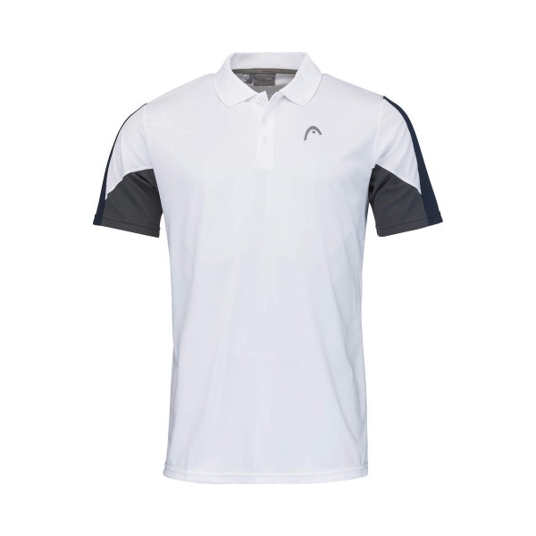 Head Club 22 Tech Polo Herren weiß blau