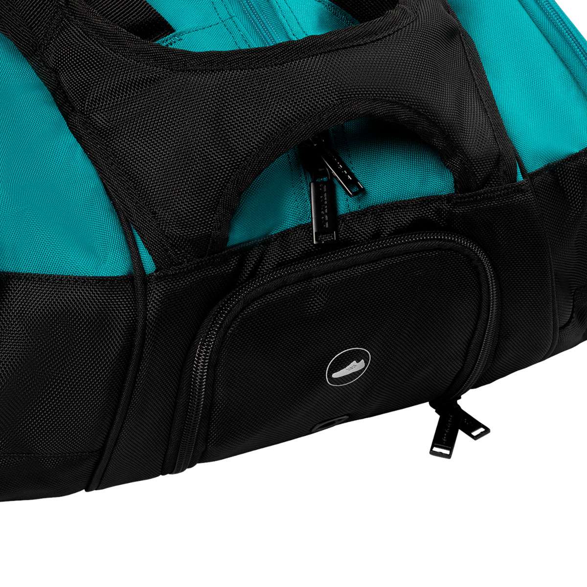Borsa Da Tennis Dunlop FX Performance – Capienza 12 Racchette, Viola/Nero/Ciano, Con Scomparti E Trapalline Ergonomiche