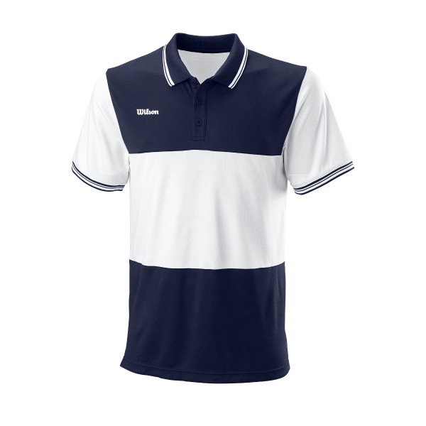 Wilson Team II Polo blau Herren Tennisshirt