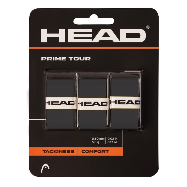 Head Prime Tour Overgrip 3er schwarz