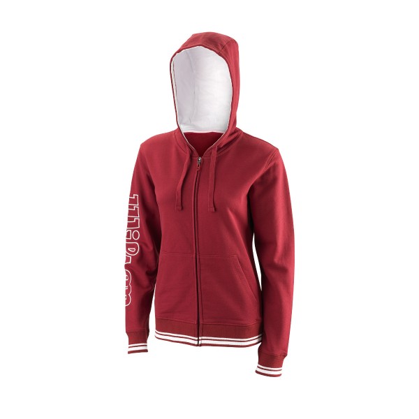 Wilson Team II FZ Hoody Damen berry Trainingsjacke