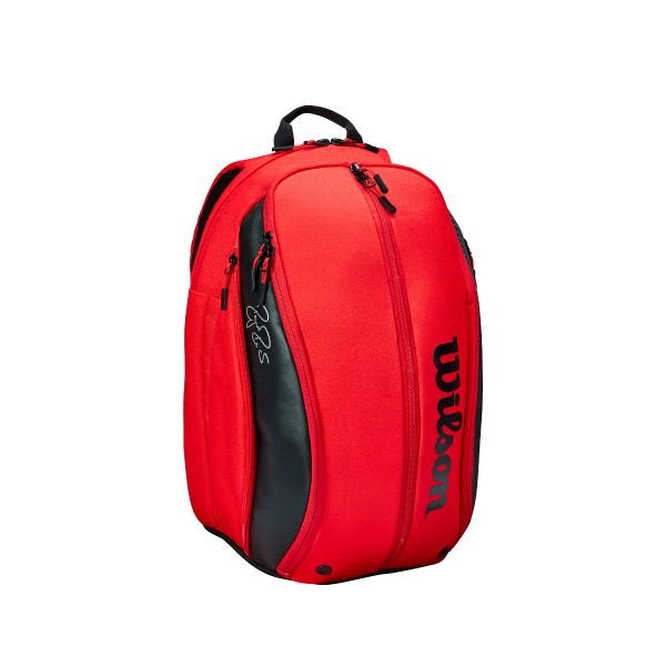 Wilson DNA Federer Backpack rot schwarz Tennisrucksack