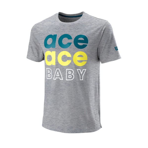 Wilson Ace Ace Baby Tennisshirt grau