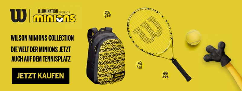 Wilson Tennis Tour Slam Schläger-schwarz/gelb 3 gratis Tennisbälle 