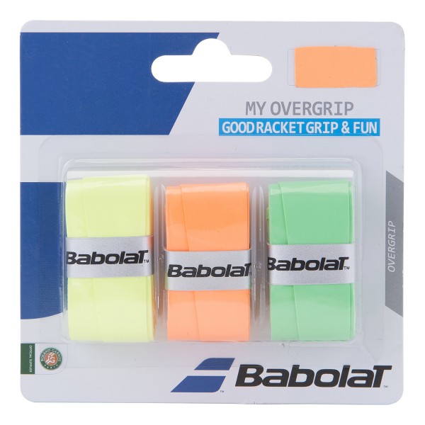 Babolat My Overgrip 3er gelb/orange/grün