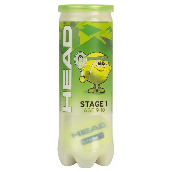 Head Stage 1 green 3er Tennisbälle