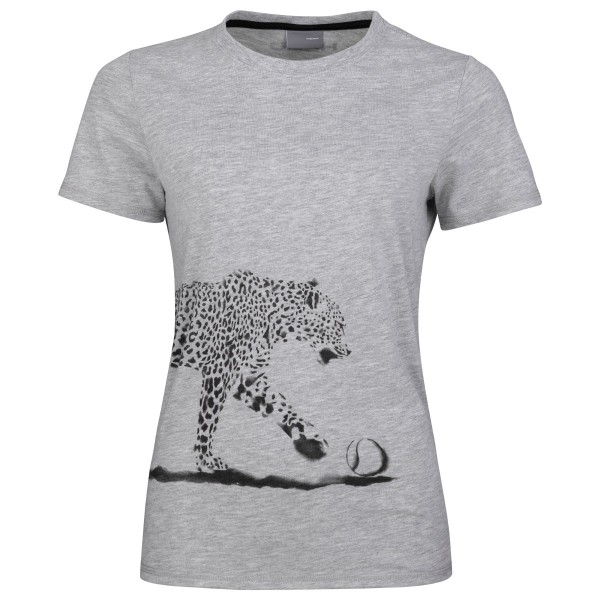 Head Leopard T-Shirt Damen grau