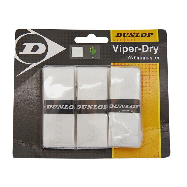 Dunlop Viper-Dry Overgrip weiß 3er
