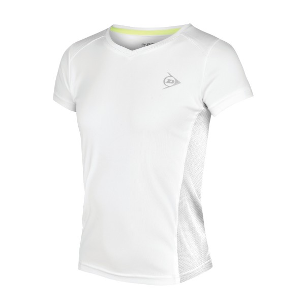 Dunlop Club Girls Crew Tee Weiß