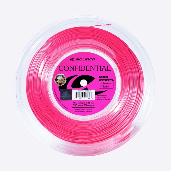 Solinco Confidential Soft 1.25 pink Saitenrolle